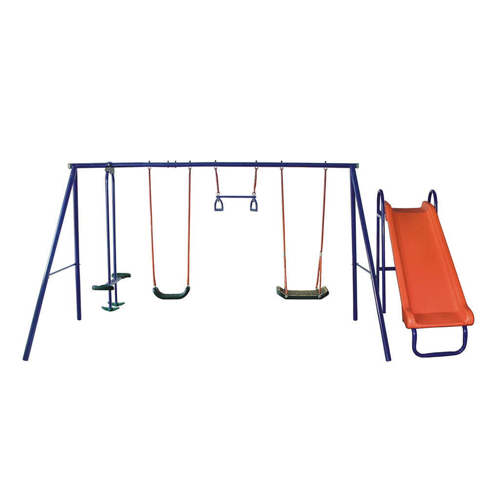 Fantastic playground metal swing set chair, Swing with slide set, Outdoor swing set