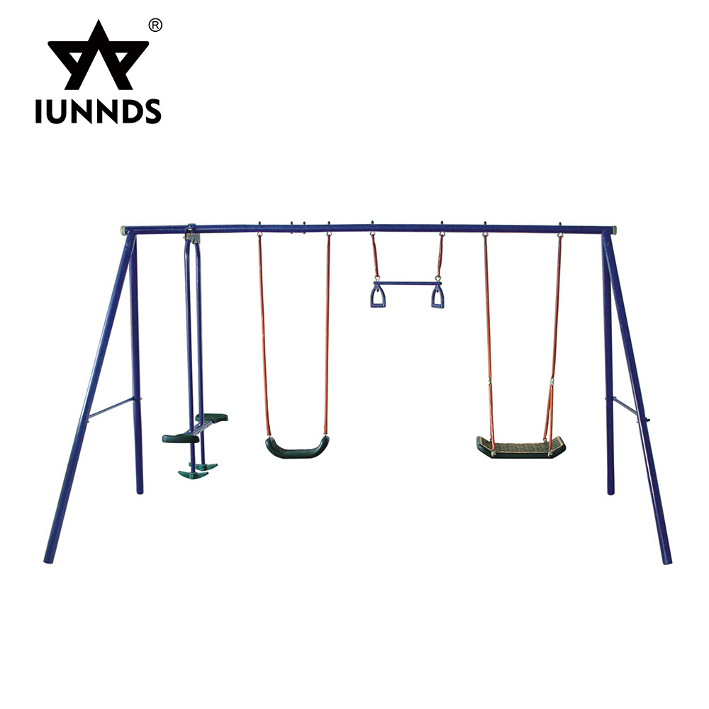 Fantastic playground metal swing set chair, Swing with slide set, Outdoor swing set