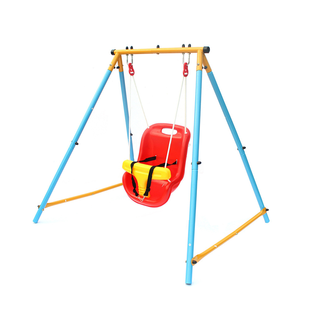 Modern outdoor patio playground single seat baby toddler swing chair for home