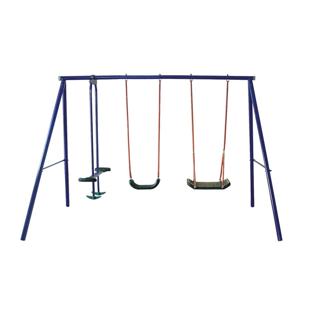 Outdoor Swing Set Cheap Patio Play Set Stainless Steel Garden 4 Seat Glider Swing Chair