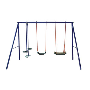 Outdoor Swing Set Cheap Patio Play Set Stainless Steel Garden 4 Seat Glider Swing Chair