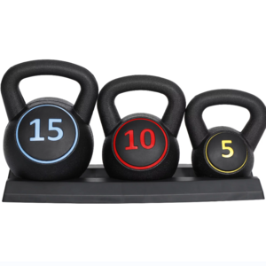 IUNNDS Hot Sale Gym Equipment Kettlebell Fitness Exercise Black Cast Iron Home use Kettlebell Set