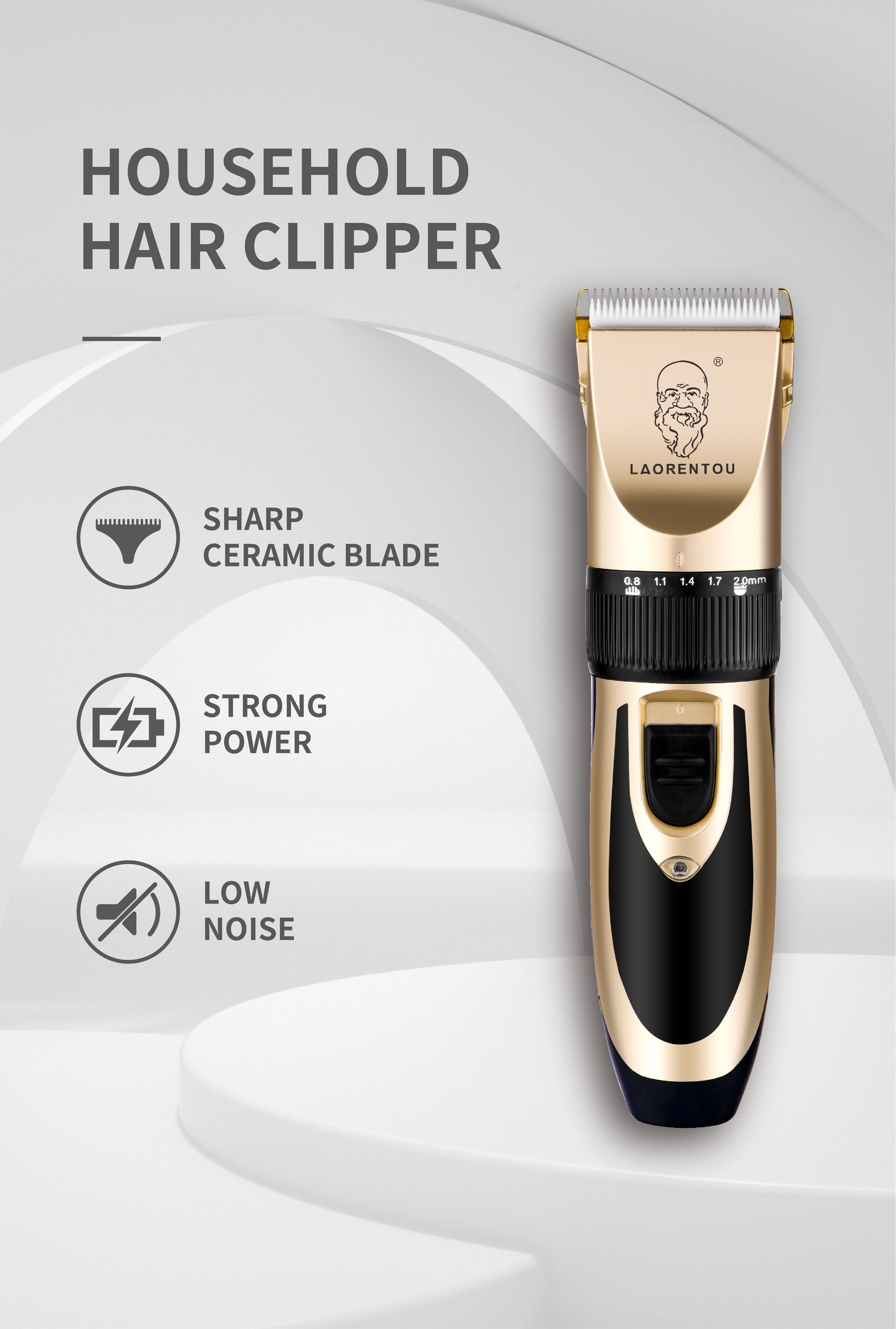 New Designed Portable Safe and Durable Household Hair Clippers for Home