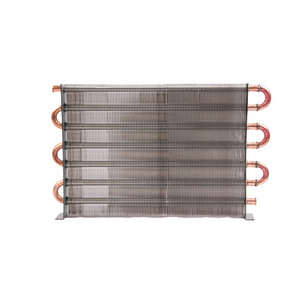 Copper tube plate fin split ac cooling coil condenser/evaporator