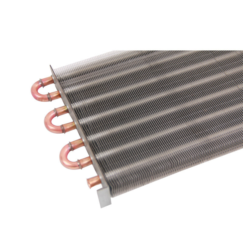 Copper tube plate fin split ac cooling coil condenser/evaporator