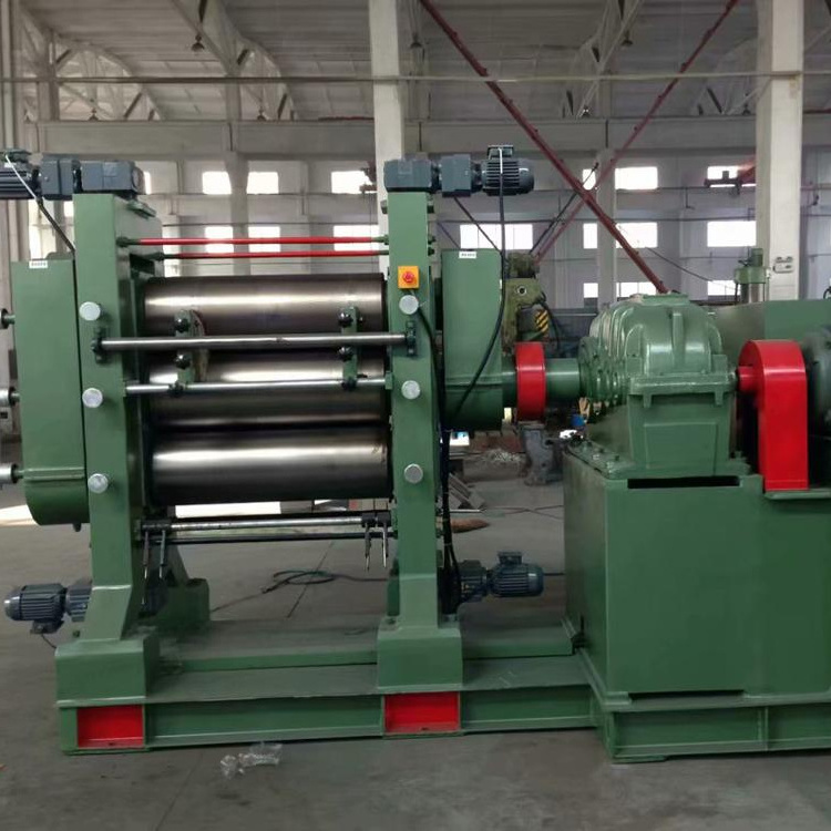 three roller rubber calender/rubber sheet machine