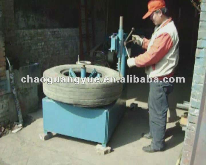 rubber tire sidewall cutter tire strip cutting machine