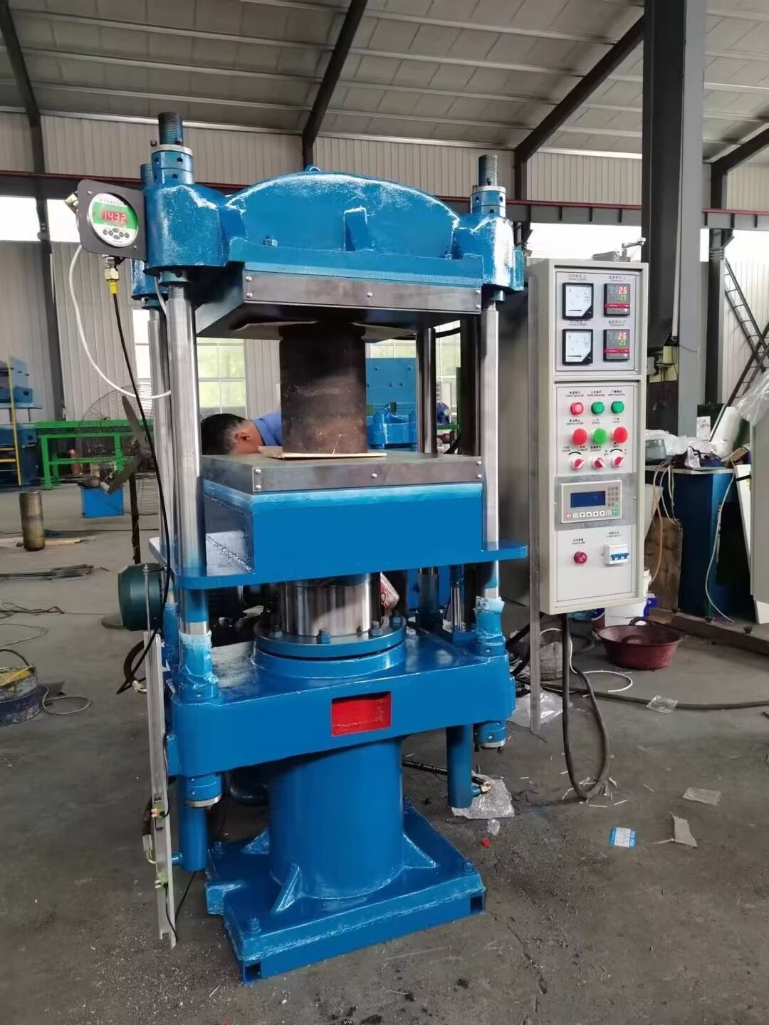 Rubber o ring making machine vulcanizing press machine