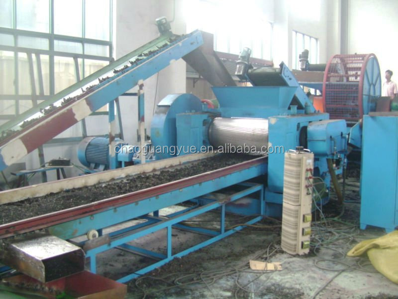 Tire Shredder Machine Tire Crusher Production Line Rubber Crumb Grinding Machine