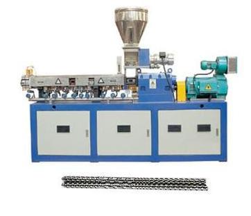 conical twin screw extruder pvc pipe profile extrusion line