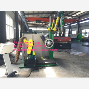 Expandable rim CNC tire buffing machine with automatic thickness measurement device