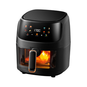 Household multi functional 6L large capacity visible circulation hot air electric fryer Intelligent 110V220V air fryer