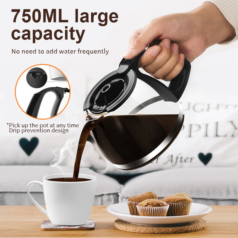 Italian coffee machine automatic US regulation 110v-220v drip coffee machine American milk tea machine coffee pot