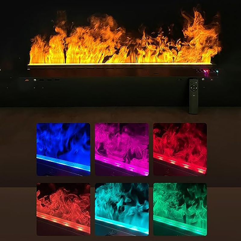 Support customization 70/80/100/120cm flame water vapor fireplace electric 3d steam Led Atomizing Vapor Electric Fireplace