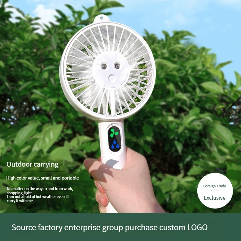 Outdoor Indoor Office Mini Fan Portable Handheld Water Bottle Usb Atomizing spray Rechargeable battery powered mist cooling fans