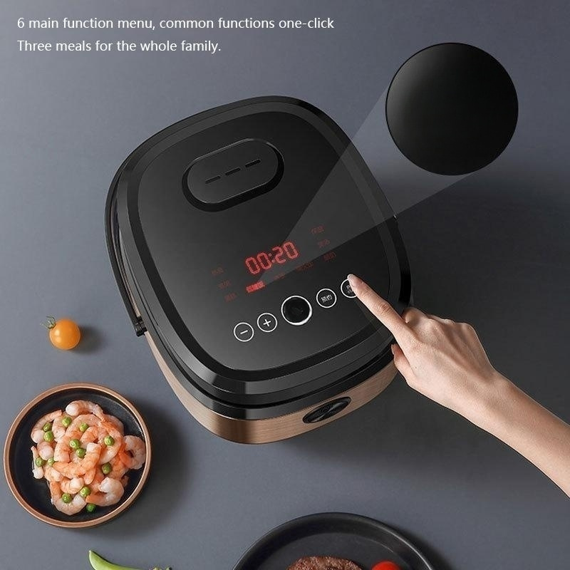 Intelligent cooking automatic stainless steel electric multifunctional cooking rice cooker 5L large capacity