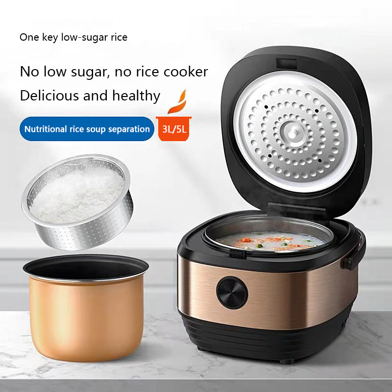 Intelligent cooking automatic stainless steel electric multifunctional cooking rice cooker 5L large capacity