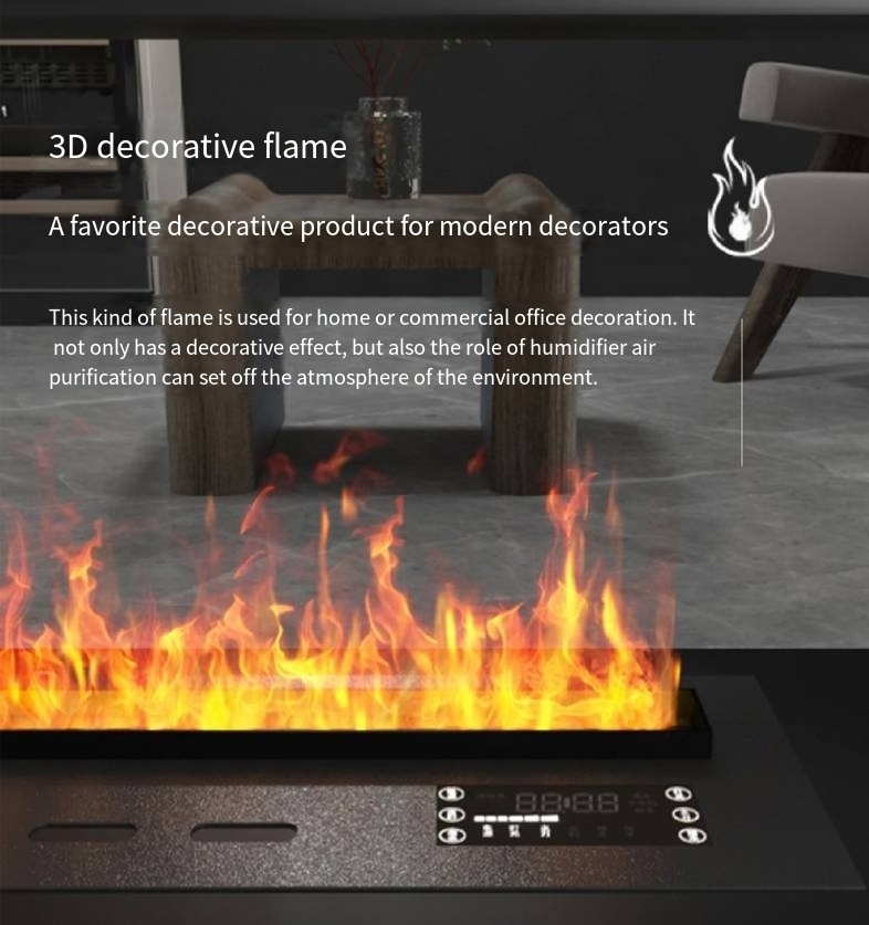 New 3d atomizing fireplace Steam electric fireplace simulation fireplace lamp flame humidifier