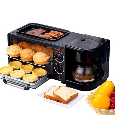 3 in 1 breakfast machine Multi-function coffee-making hot milk oven