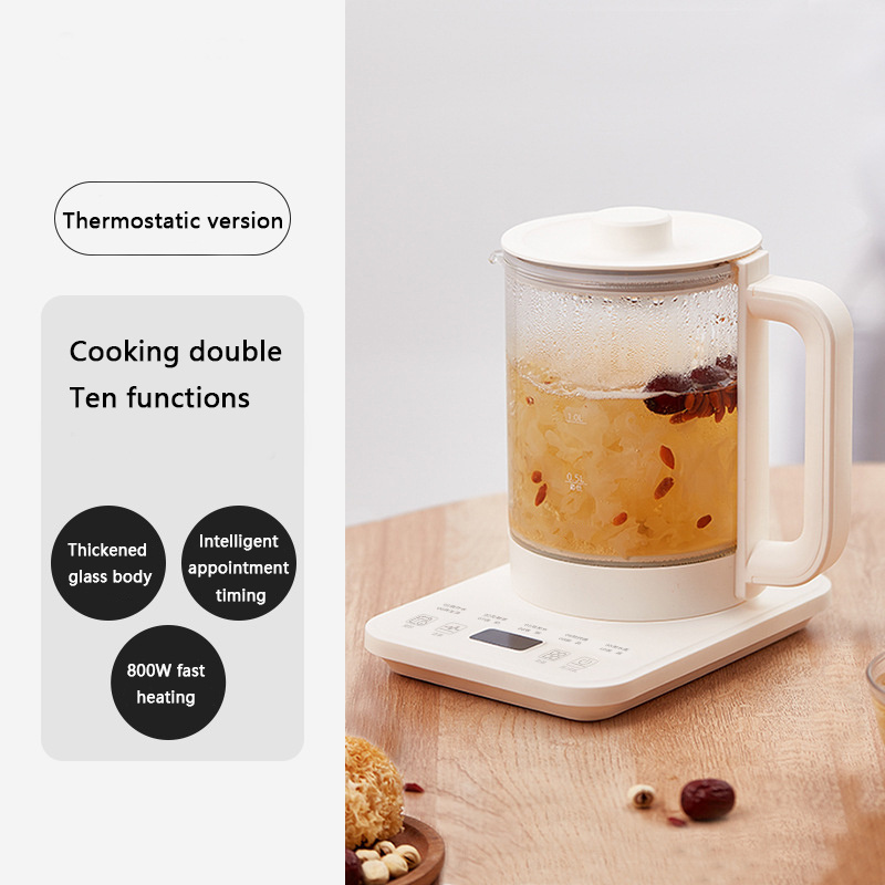 1.5L digital display electric kettle tea digital electric kettle automatic glass household multi-function health pot