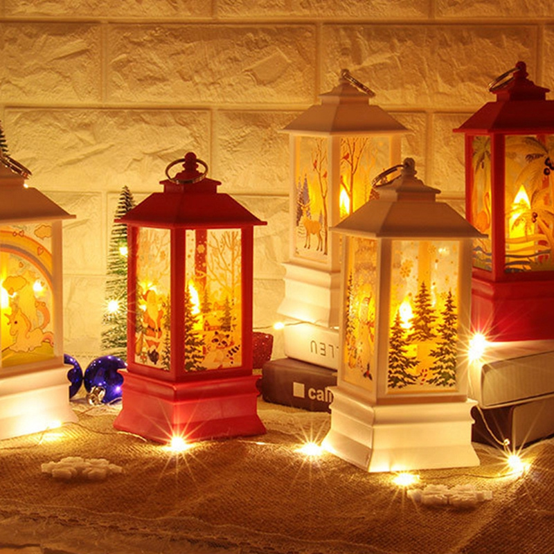 Christmas Light High Quality musical Lantern snow globe Christmas gifts Decoration with glitters