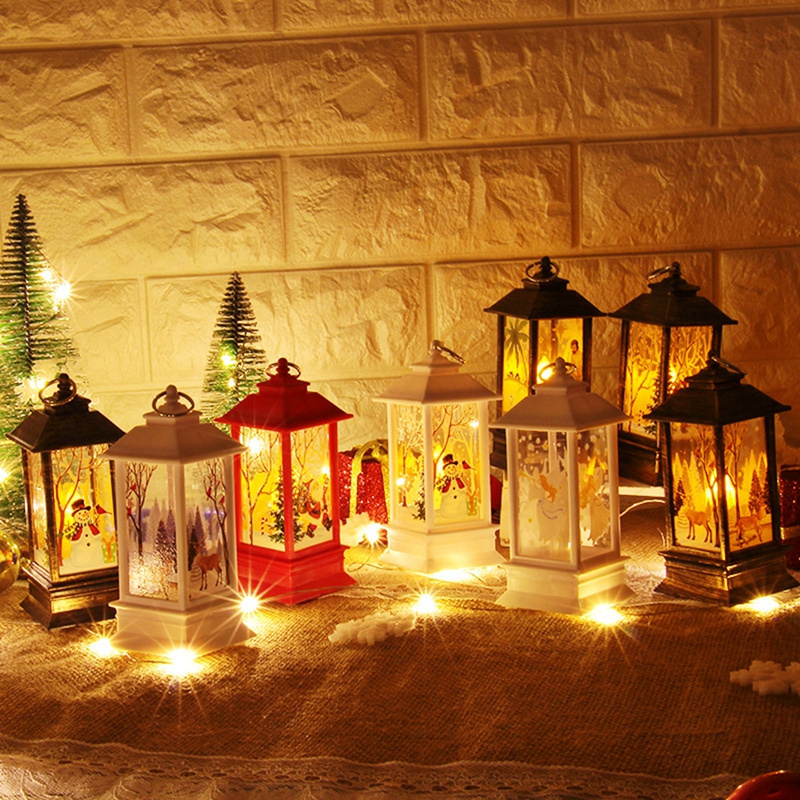 Christmas Light High Quality musical Lantern snow globe Christmas gifts Decoration with glitters