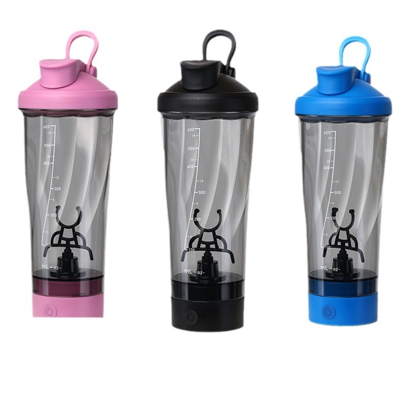 Premium Electric Protein Shaker Bottle  BPA Free - 24 oz Portable Mixer Cup USB Rechargeable Shaker Cups for Protein Shakes