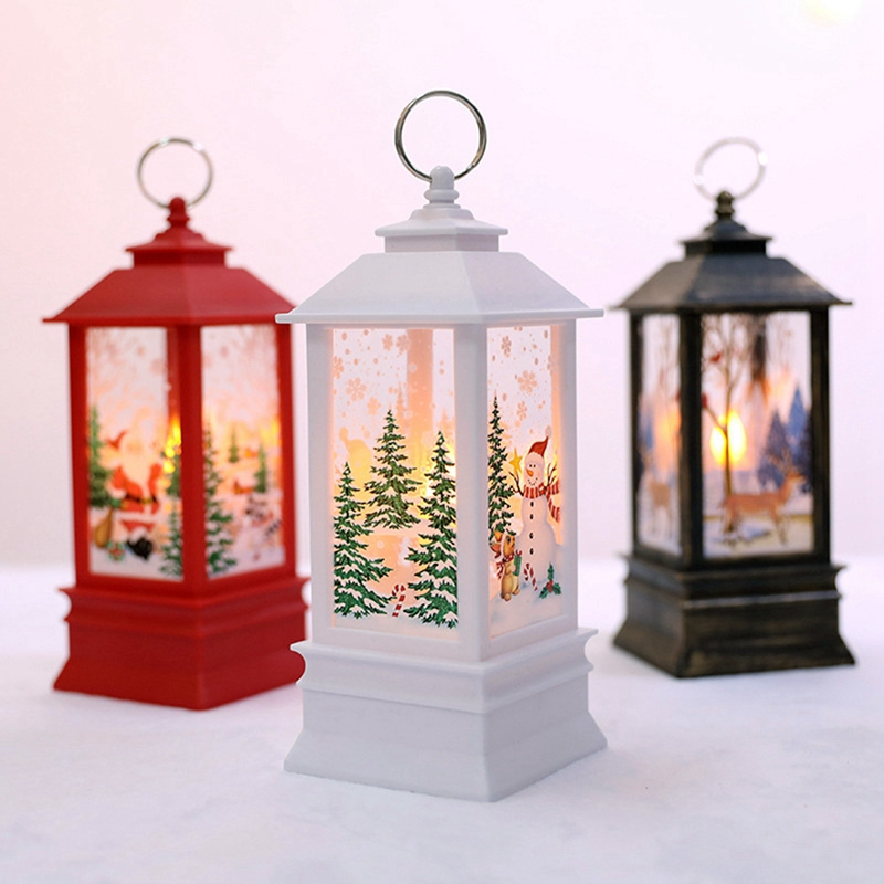 Christmas Light High Quality musical Lantern snow globe Christmas gifts Decoration with glitters