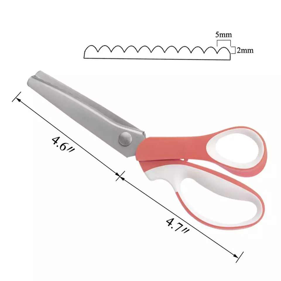 ZigZag Scissors Pinking Shears Sewing Tools Tailor's Scissors Lace Dressmaker's Shears