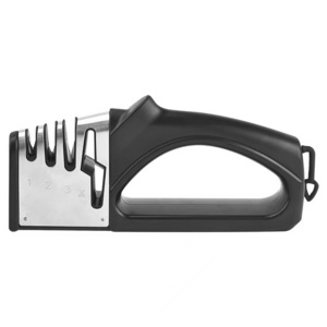 4 In 1 Multifunction Stainless Steel 4 Stage Knife Sharpener Scissor Sharpener Kitchen Handheld Sharpening Tool