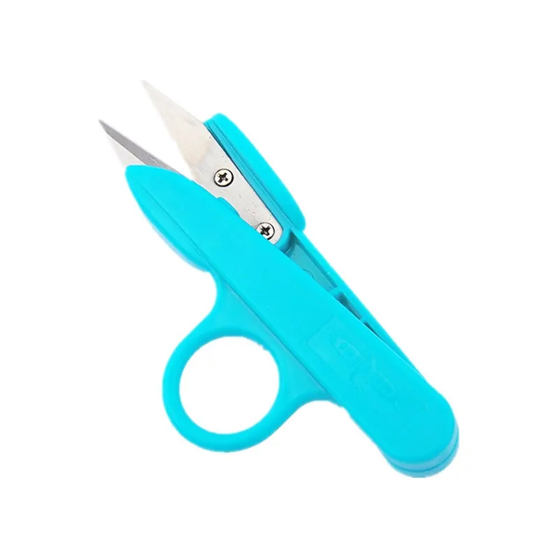 Stainless Steel Mini Yarn Scissor with PP Handle Thread Snips Trimming Nipper Embroidery Cross Stitch Craft Cutter