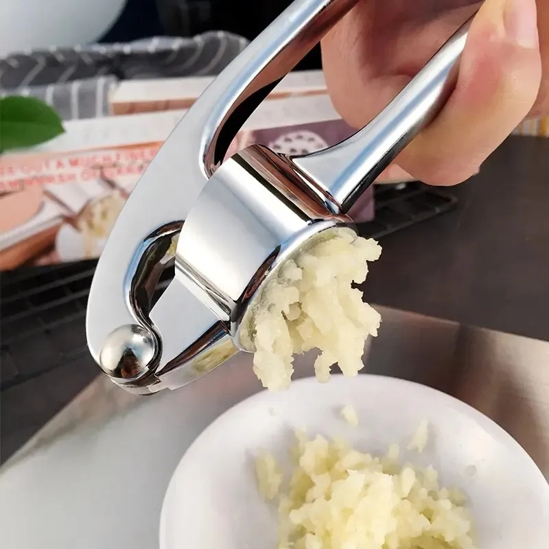 Garlic Press Kitchen Vegetable Tools Stainless Steel Ginger Juice Manual Garlic Press Chopper Crusher Grinder Cracker