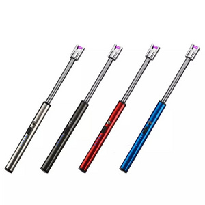 Flameless Candle Lighters Single Arc Lighter Flexible Neck USB Rechargeable Plasma Lighter for Candles and BBQ