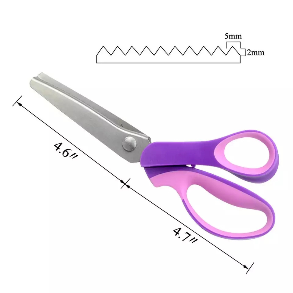 ZigZag Scissors Pinking Shears Sewing Tools Tailor's Scissors Lace Dressmaker's Shears