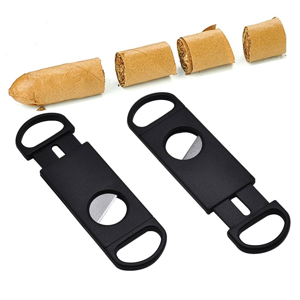 Wholesale Custom Logo Cigar Punch Cutter Scissors Stainless Steel Cigar Cutter Metal Portable Cigar Accessories