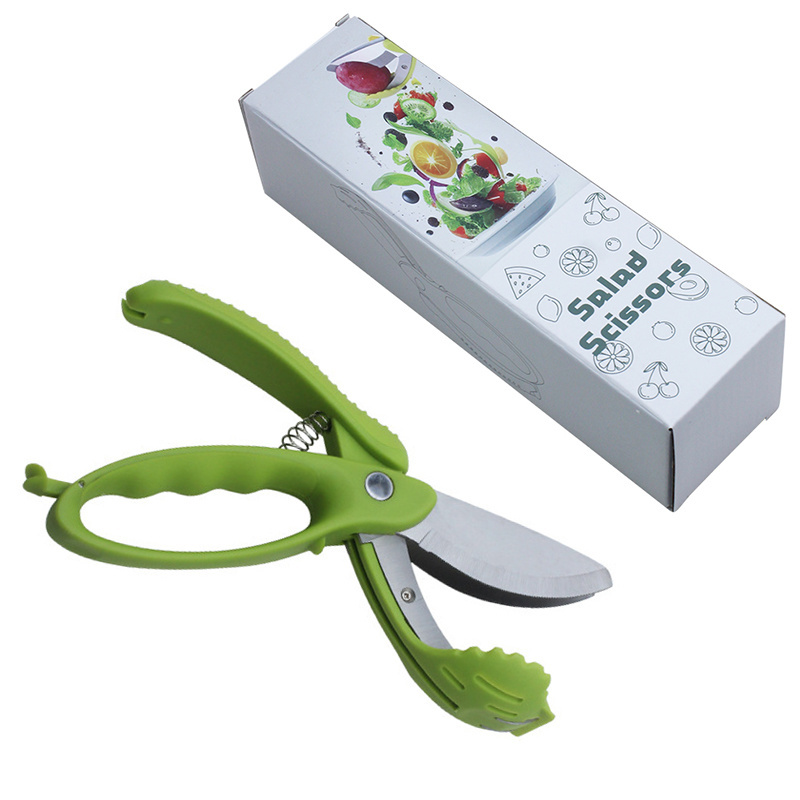 Professional Multi-Function Kitchen Shears Smooth Edge Salad Chopper with Anti-Slip Handle for Chopping Vegetables and Fruits