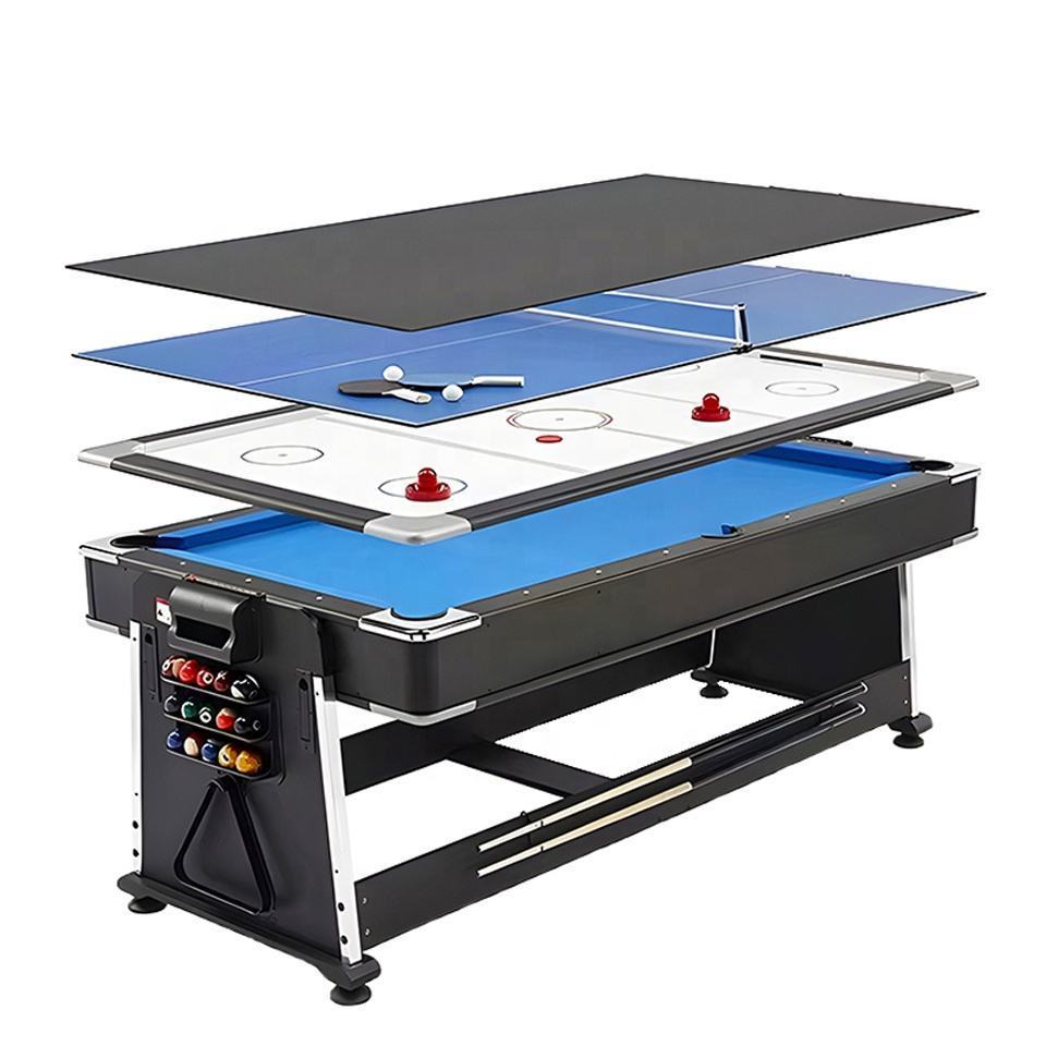 Family indoor multi game table with air hockey table tennis 4 in 1 table for sale