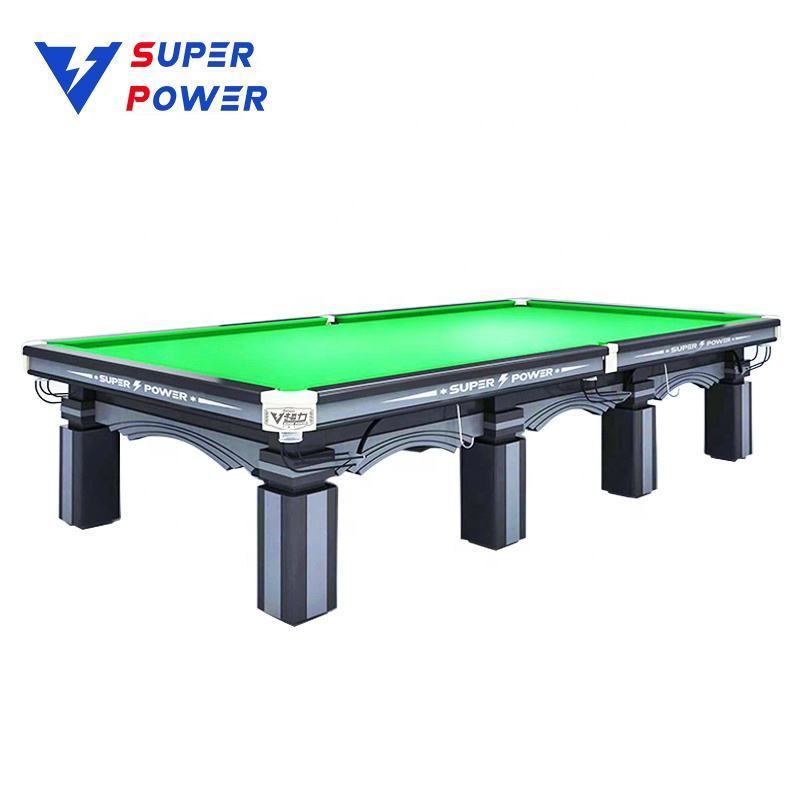 Wholesale Standard Billiards Championships Billiards Table Steel Mat Solid Wood 12ft English Style Billiards Table for Sale