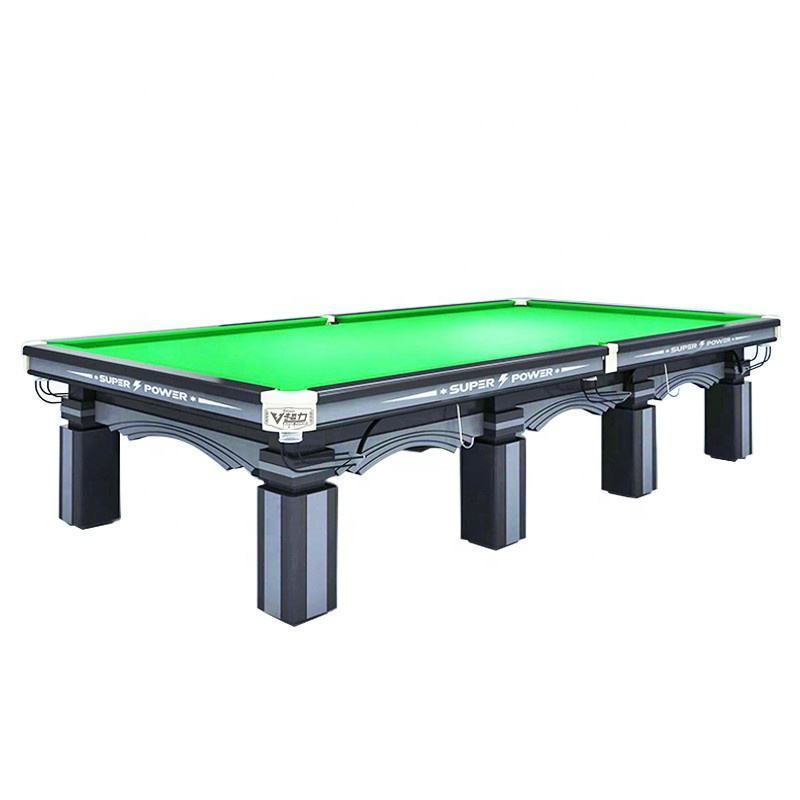 Wholesale Standard Billiards Championships Billiards Table Steel Mat Solid Wood 12ft English Style Billiards Table for Sale