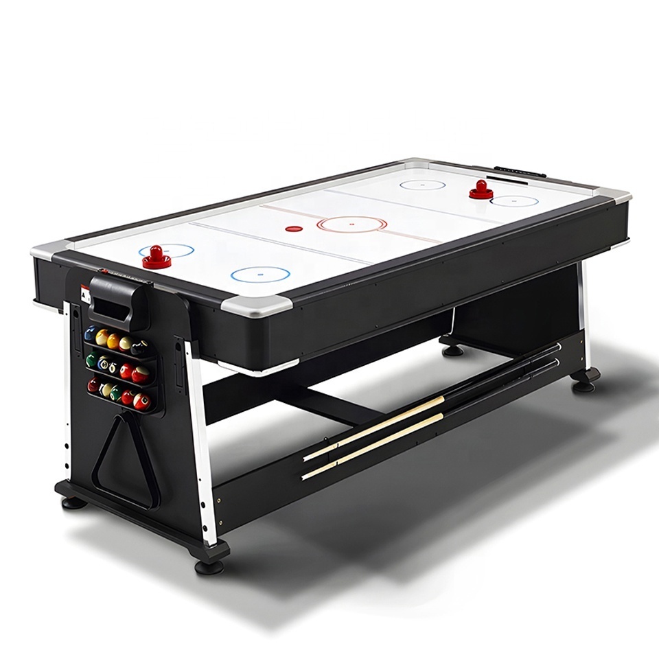 Billiards Manufacturer Convertible 7FT Multi Game Pool Table 4 in 1 with full billiard accessories