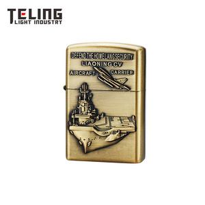 USB Rechargeable Cigarette Lighter with Embossing Electric Single Arc Bronze China Custom Metal Butane Usb Electronic Refillable