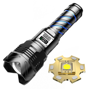 Rechargeable Torch Light Strong Power Flashlight LED DC Aluminum Alloy Emergency 70 AAA Lanterna Tatica De Led 100000 Lumens 100