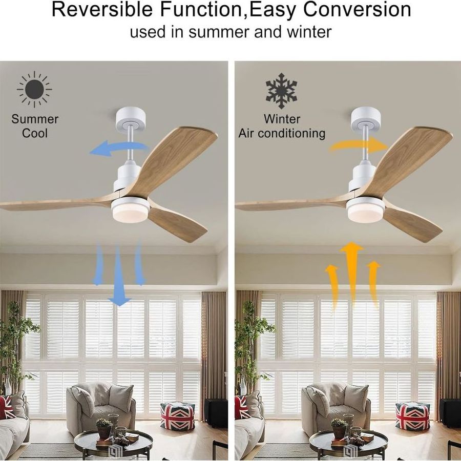 China Price AC Bedroom Ceiling Fan National Copper Ceiling Light with Fan Silent Design Black and Wood Ceiling Fan with Light