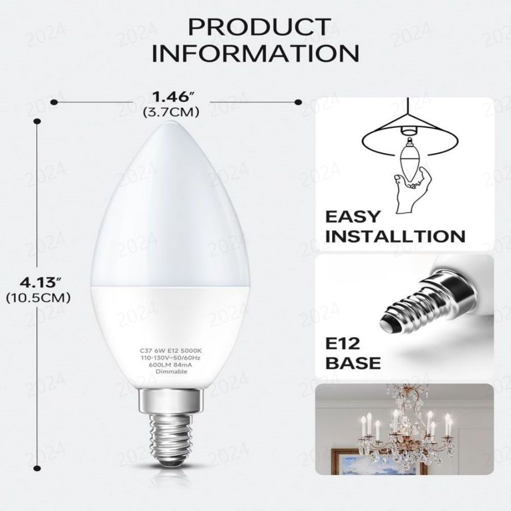 5 Pack GU10 LED Bulb Dimmable 50W Halogen Equivalent Light Bulbs Replacement 120degree 5w Gu10 Light For Bedroom