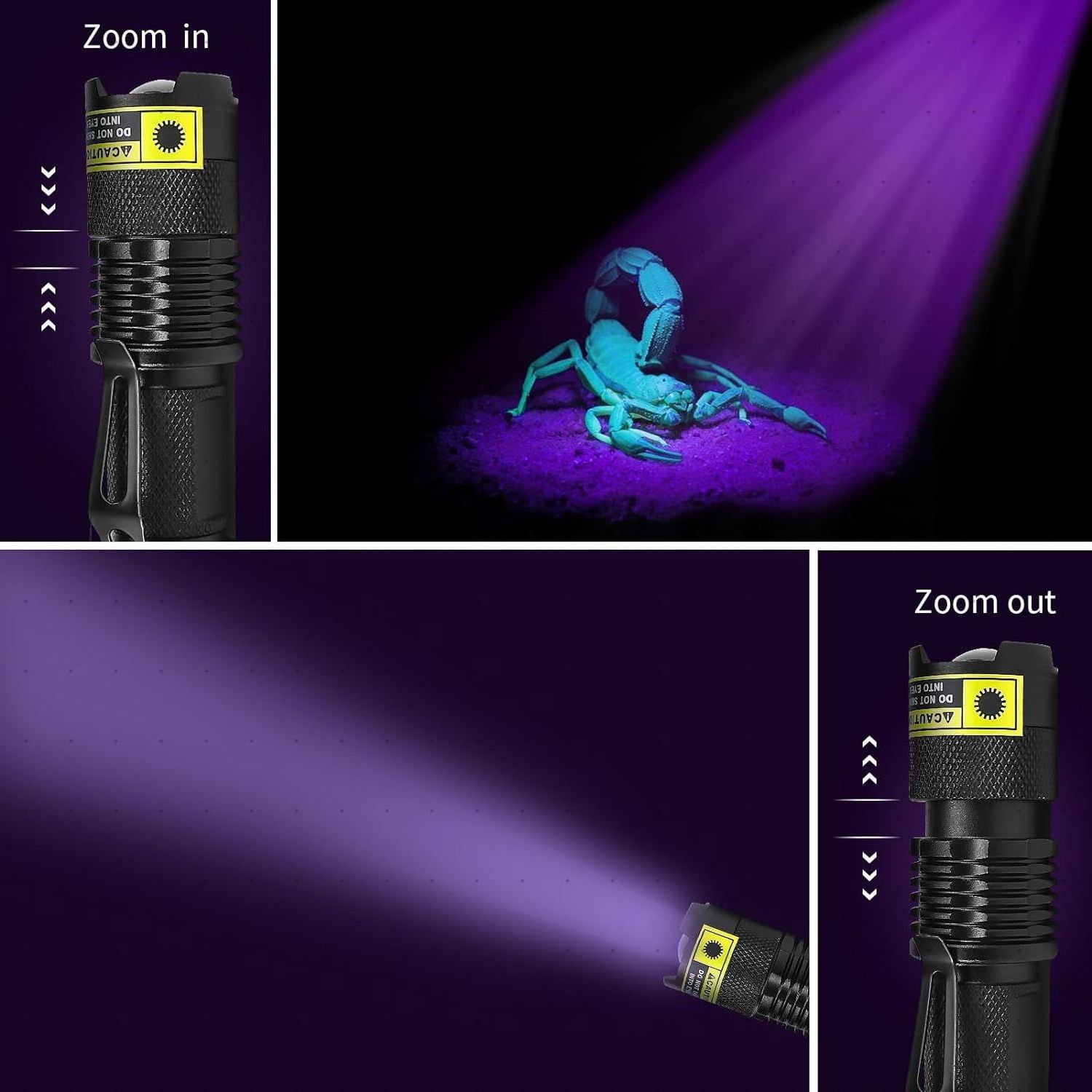 Mini uv led Flashlight 395 Lumens Tactical Flashlights Purple Lights Metal Aluminum Blacklight Torch uv light For Check Money