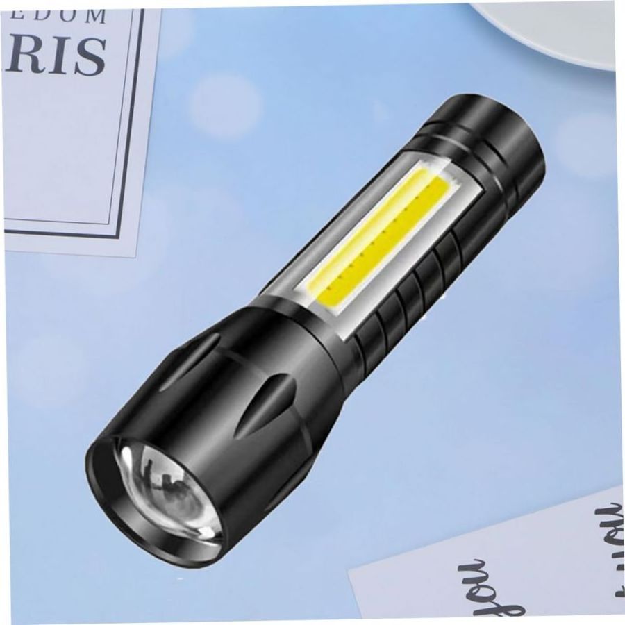 2024 Camping Light Mini LED Flashlight Portable Rechargeable Zoom XPE Flash Light Torch Lantern