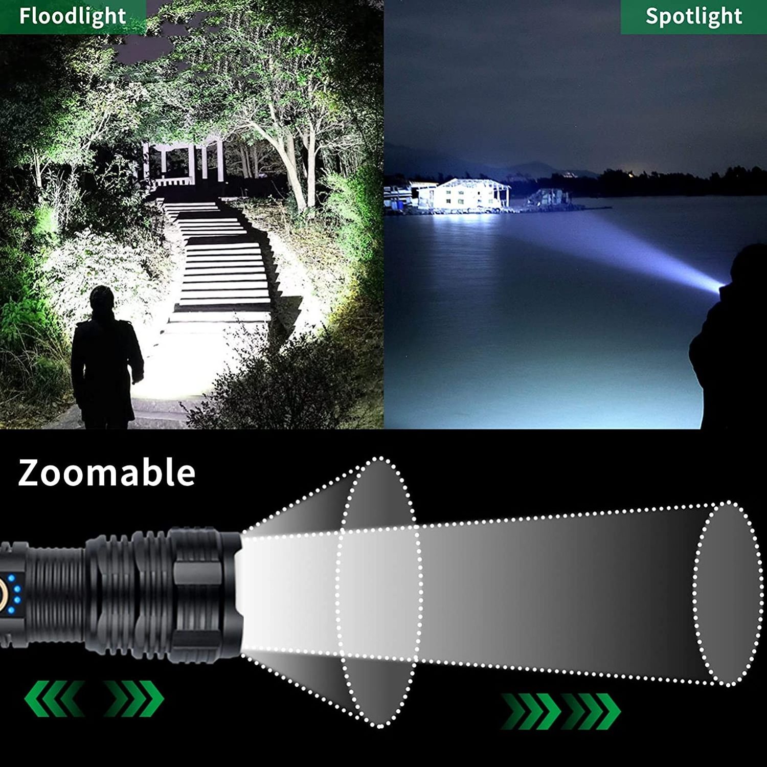 security tactical super small water powered strong handy light usb flashlight