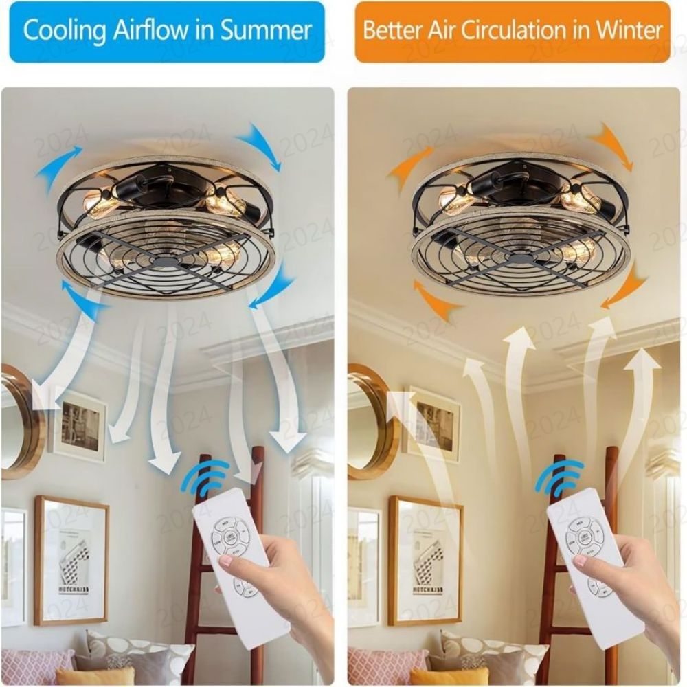 led ceiling fan big size living room 64 inches 8 ABS blades ceiling fan with light