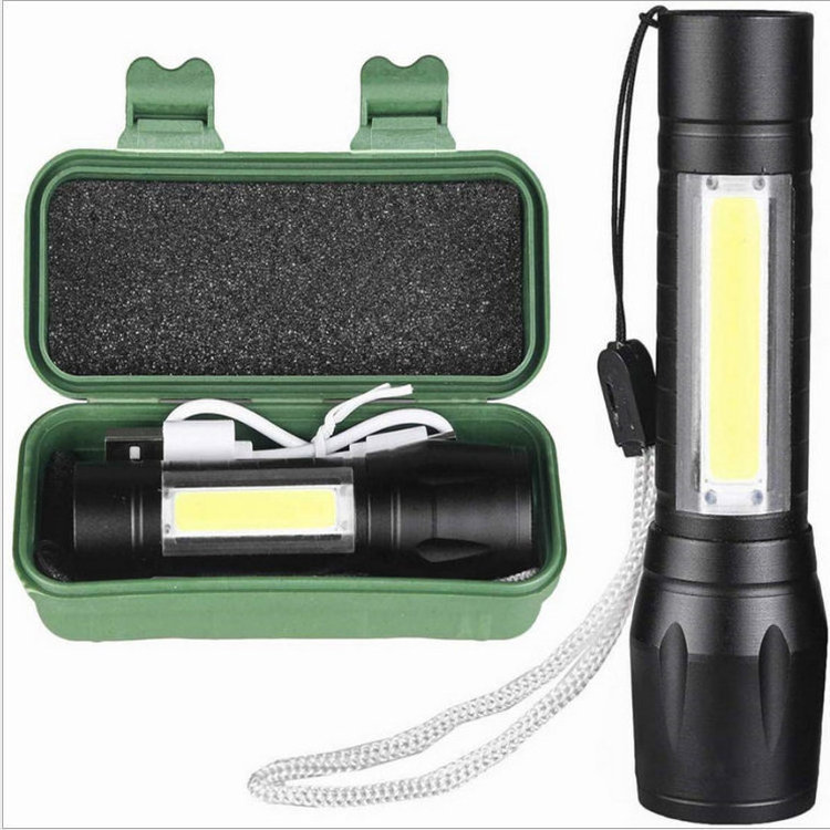 Infrared Laser Diode Long Distance LED Tactical Zoom Torch Aluminum Outdoor Flashlight