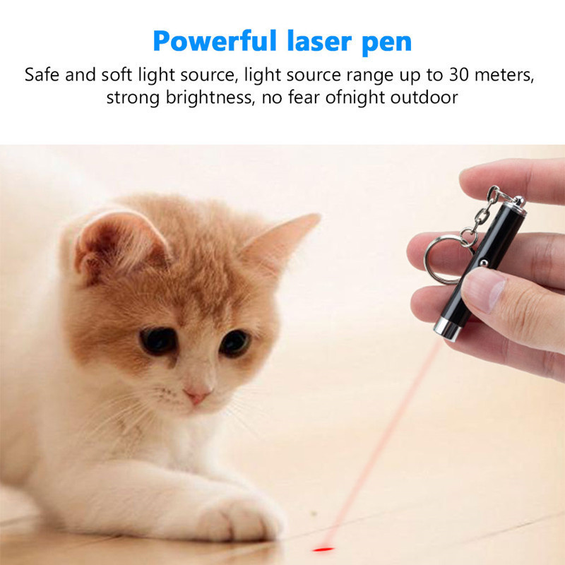 Chaoliu Laser funny cat stick New Cool Red Laser Pointer Pen With White LED Light Children Play Cat Toy